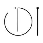 Liebeskind Berlin Creole mit abnehmbarem Stab, in der Farbe schwarz; Zusatzbild