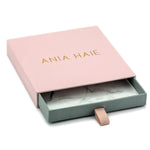 Ania Haie Halskette mit asymmetrischer Kette und Türkis Anhänger in der Farbe silber Verpackungsbild