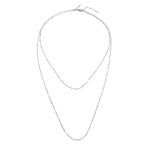 Liebeskind Berlin Halskette, doppelt gelayert in der Farbe silber Produktbild