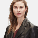 Liebeskind Berlin Creole - Chunky Chain in der Farbe Silber -  Tragebild 