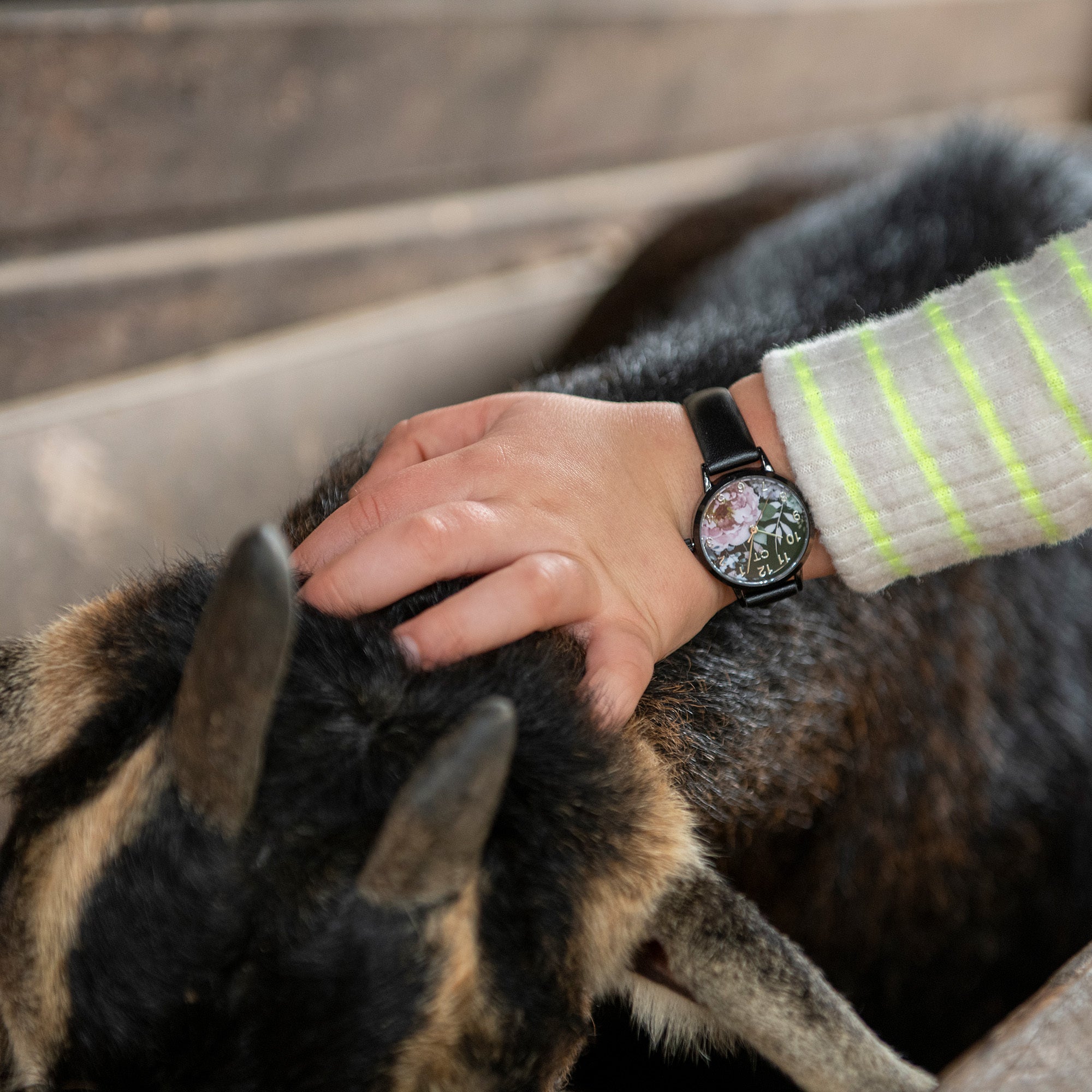 Cool Time Kids Armbanduhr – The Cool Black Flower Power – Cool Time