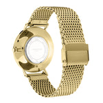 Liebeskind Berlin Armbanduhr - Keep Loving mit austauschbarem Edelstahlarmband; in der Farbe gold Rückansicht