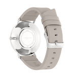 Liebeskind Berlin Armbanduhr - Keep Loving mit austauschbarem Lederarmband; in der Farbe silber Rückansicht