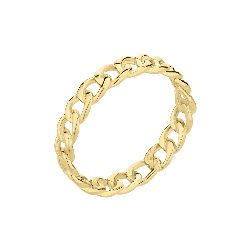 Liebeskind Berlin Ring im Chunky Chain Design in der Farbe gold; größe 52mm Produktbild