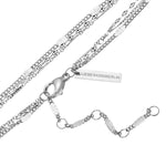 Liebeskind Berlin Armband - Layer Me in der Farbe silber Produktbild Nahaufnahme