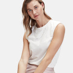 Liebeskind Berlin Halskette, doppelt gelayert in der Farbe silber Tragebild