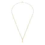 Die LIEBESKIND BERLIN Halskette - Glitter Chain von Liebeskind Berlin ist eine zarte goldene Halskette mit einer langen Kette und einem schlichten rechteckigen Anhänger in eleganter Y-Form.