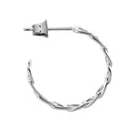 Liebeskind Berlin Creole - Chunky Chain in der Farbe Silber -  Seitenansicht