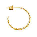 Liebeskind Berlin Creole - Chunky Chain in der Farbe gold -  Seitenaufnahme