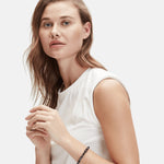 Liebeskind Berlin Armband Beads; Edelstahlbeads in der Farbe schwarz Tragebild