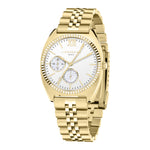 Die LIEBESKIND BERLIN Armbanduhr - The Multifunction besticht durch ihr weißes Zifferblatt mit Subdials und ein metallisches Gliederarmband - eine elegante, multifunktionale Uhr für stilbewusste Frauen von Liebeskind Berlin.