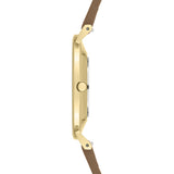 Liebeskind Berlin Armbanduhr - The Basic mit austauschbarem Lederarmband in der Farbe gold Seitenansicht