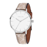 Tamaris Armbanduhr – The Beige Logo Leather