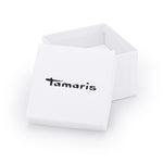 Tamaris Armbanduhr mit Herzdetails im Zifferblatt, roségoldenem Gehäuse und Indizes und silbernem Meshband Verpackungsbild