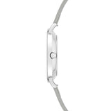 Tamaris Armbanduhr - The Basic Must-Have mit austauschbarem Lederarmband in der Farbe silber Seitenansicht