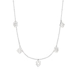 Liebeskind Berlin Halskette mit fünf unterschiedlichen Charms in der Farbe silber Produktbild