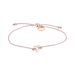 Liebeskind Berlin Armband mit zierlichem Band und verspieltem Herzmotiv in der Farbe roségold Produktbild