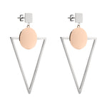 Liebeskind Berlin Ohrhänger - The Geometric mit grafischen Elementen; bicolor Produktbild