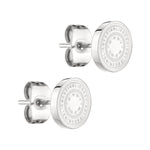 Liebeskind Berlin Ohrstecker mit einem filigran geprägtem Münzmotiv in der Farbe silber Produktbild