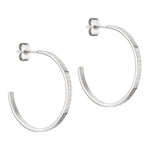 Liebeskind Berlin Creole mit "LIEBESKIND" Gravur in der Farbe silber; Größe 30 Produktbild