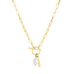 Liebeskind Berlin Halskette - The Pearl; Gliederkette mit Baroque Pearl in der Farbe gold Produktbild