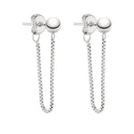 Liebeskind Berlin Ohrhänger - Basic mit Kugelstecker und Kette in der Farbe silber Produktbild 