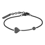 Liebeskind Berlin Armband - Minimalist Heart mit Herzanhänger in der Farbe schwarz Produktbild