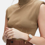 Liebeskind Berlin Armband - Vintage Coins; grobe Gliederkette mit Münzanhänger in der Farbe gold, Tragebild