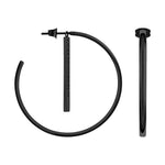 Liebeskind Berlin Creole - Basic mit abnehmbaren Stab in der Farbe schwarz Seitenansicht 