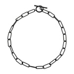 Liebeskind Berlin Halskette; verstellbare Y-Gliederkette mit T-Bar Verschluss in der Farbe schwarz; Länge 40cm Zusatzbild