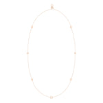 Liebeskind Berlin Halskette mit mehreren Anhängern, darunter Herz- und Logo-Designs und T-Bar-Verschluss in der Farbe roségold Zusatzbild