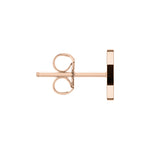 Liebeskind Berlin Ohrstecker - The Coin in der Farbe roségold Seitenansicht