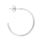 Liebeskind Berlin Creole mit "LIEBESKIND" Gravur in der Farbe silber; Größe 30 Seitenansicht