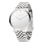 Liebeskind Berlin Armbanduhr mit gebürstetem Edelstahl-Zifferblatt, silbernem Gehäuse und silbernem Edelstahlband Zusatzbild