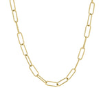 Liebeskind Berlin Halskette bestehend aus einer goldenen Y-Gliederkette mit T-Bar-Verschluss; Zusatzbild