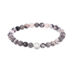 Liebeskind Berlin Armband Beads aus Pink Zebra Jasper in der Farbe silber Produktbild