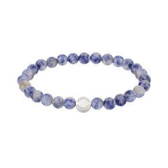 Liebeskind Berlin Armband Beads; blauer Jaspis in der Farbe silber Produktbild