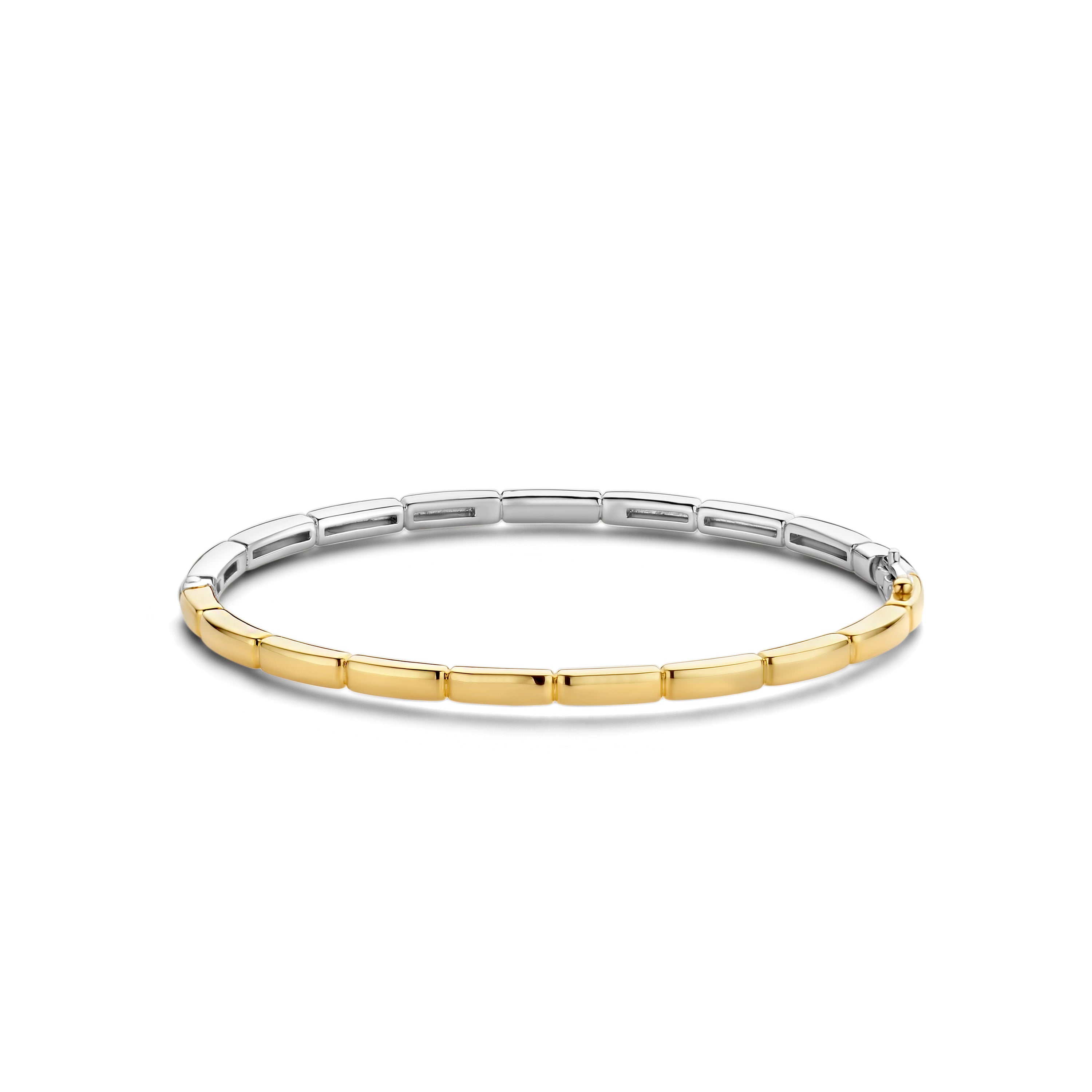 Ti Sento Milano Armband - The Timeless Classic; mit eleganten Gliedern und polierter Oberfläche in der Farbe gold und silber Produktbild 