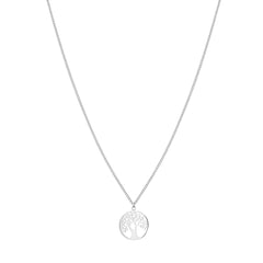 Tamaris Halskette mit feiner Kette und Anhänger mit Lebensbaum-Motiv in der Farbe silber Produktbild