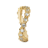 PDPaola Ring – Twisted Ring mit Steinchen in 54