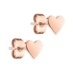 Tamaris Ohrstecker in Herzform in der Farbe roségold Produktbild 