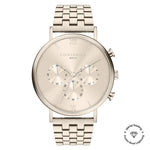 Liebeskind Berlin Armbanduhr mit roségoldenem Zifferblatt, roségoldenem Gehäuse, roségoldenem Edelstahlband und Chronographenwerk Produktbild