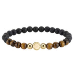 Liebeskind Berlin Armband bestehend aus einer Kombination von Onyx und Tigerauge Halbedelsteinbeads; Produktbild