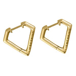 Liebeskind Berlin Creole in Diamantenform, in der Farbe gold; Produktbild