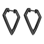 Liebeskind Berlin Creole in Diamantenform, in der Farbe schwarz; Produktbild