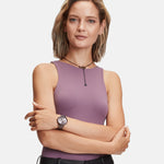 Liebeskind Berlin Ohrhänger mit geometrischem Pendulum-Anhänger in der Farbe schwarz Tragebild