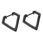 Liebeskind Berlin Creole in Diamantenform, in der Farbe schwarz; Produktbild