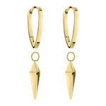 Liebeskind Berlin Creole mit geometrischen Pendulum-Anhänger in der Farbe gold Zusatzbild