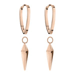 Liebeskind Berlin Creole mit geometrischen Pendulum-Anhänger in der Farbe roségold Zusatzbild