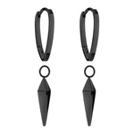 Liebeskind Berlin Creole mit geometrischen Pendulum-Anhänger in der Farbe schwarz Zusatzbild